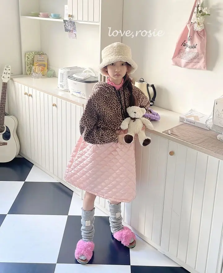 Love Rosie - Korean Children Fashion - #childofig - Leopard Fleece Hoody Zip-up - 11