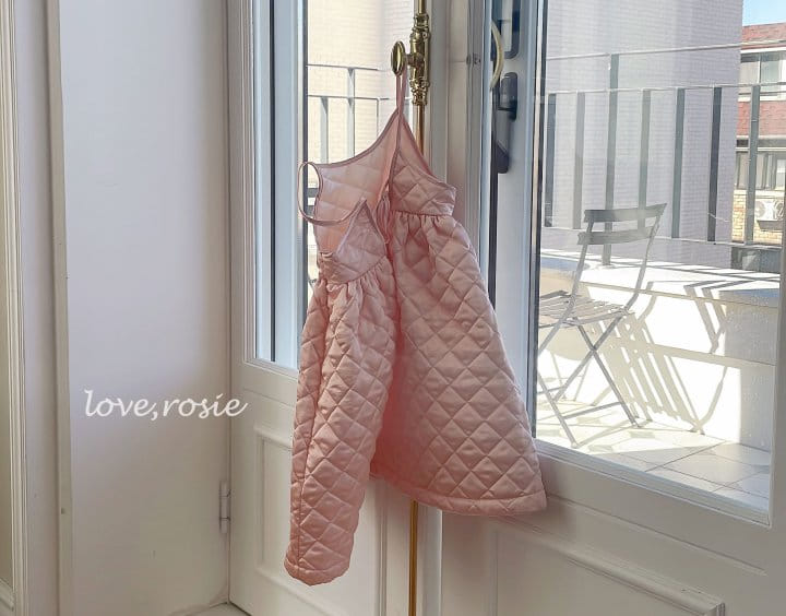 Love Rosie - Korean Children Fashion - #childrensboutique - Satin Cloud Quilting One-piece