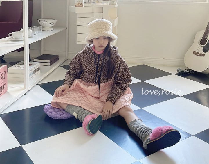 Love Rosie - Korean Children Fashion - #fashionkids - Leopard Fleece Hoody Zip-up