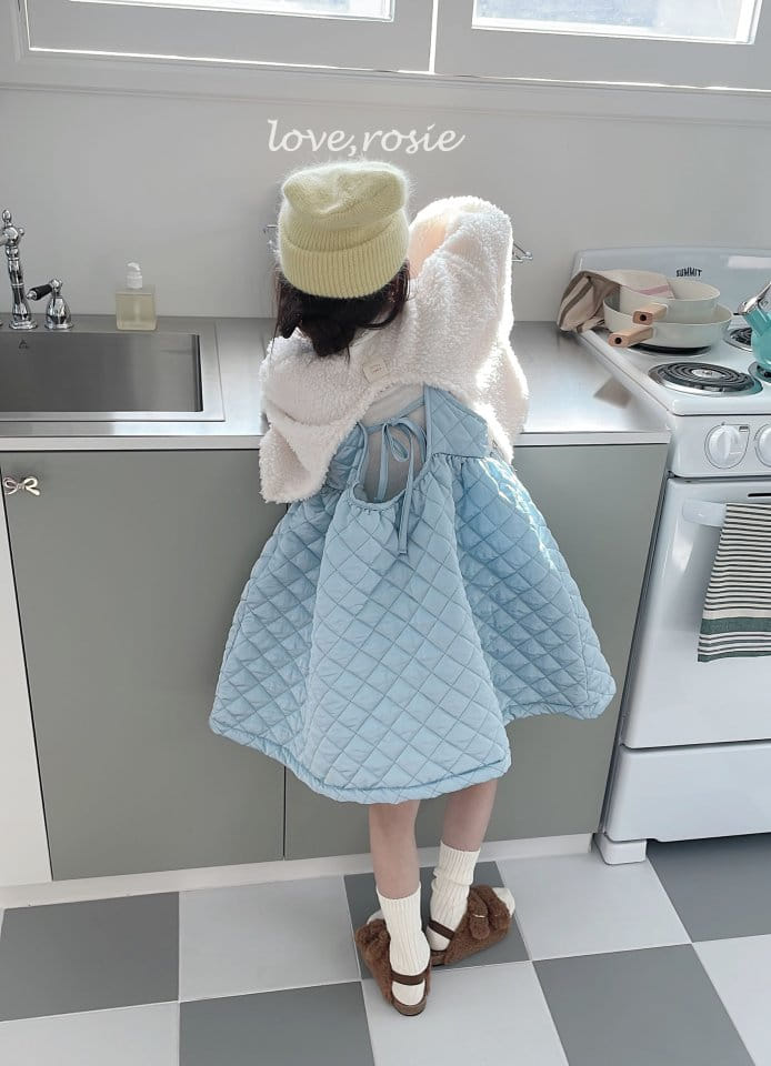 Love Rosie - Korean Children Fashion - #magicofchildhood - Satin Cloud Quilting One-piece - 10