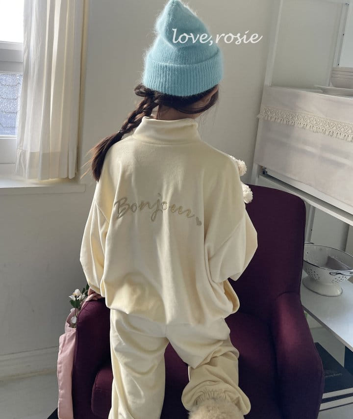 Love Rosie - Korean Children Fashion - #magicofchildhood - Bon Jour Veloure Set - 9
