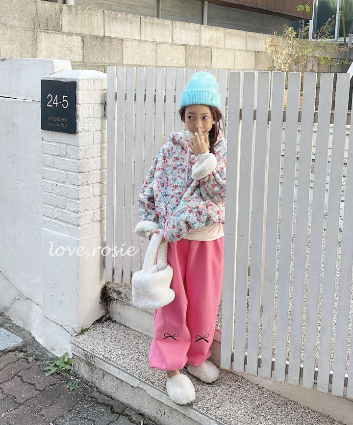 Love Rosie - Korean Children Fashion - #minifashionista - Flower St Boa Kangaroo Hoody - 9