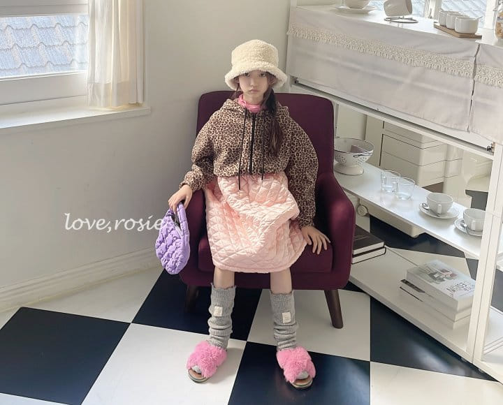 Love Rosie - Korean Children Fashion - #minifashionista - Leopard Fleece Hoody Zip-up - 8