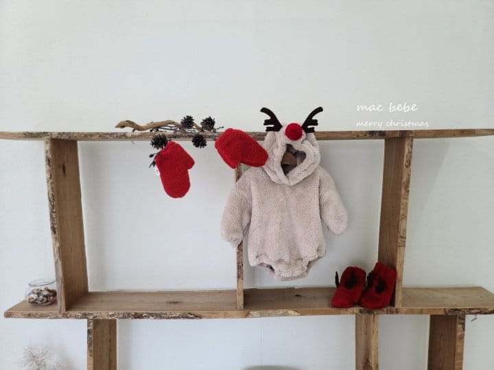 Mac - Korean Baby Fashion - #smilingbaby - Rudolph Bodysuit - 4