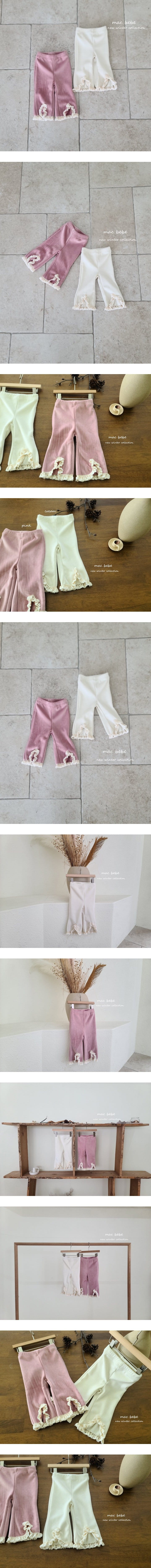 Mac - Korean Baby Fashion - #babyfashion - Lace Bootscut Pants
