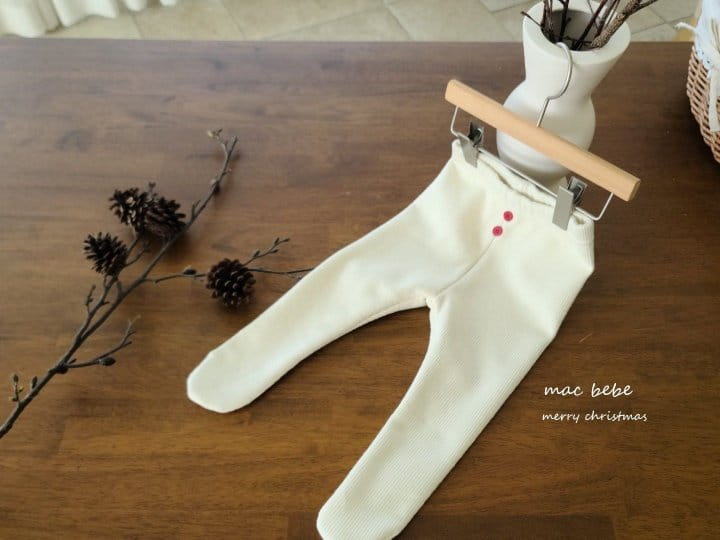 Mac - Korean Baby Fashion - #onlinebabyshop - Button Foot Leggings