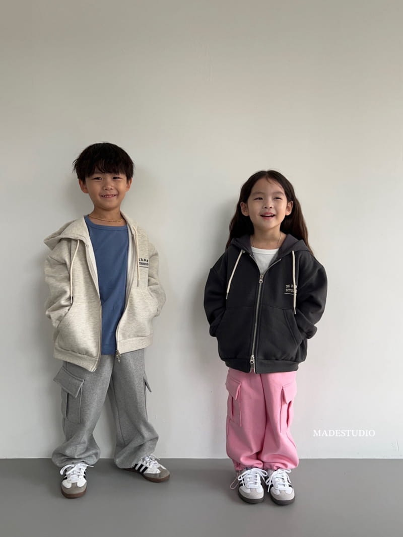Made Studio - Korean Children Fashion - #designkidswear - Fleece Hoody Zip-up - 7