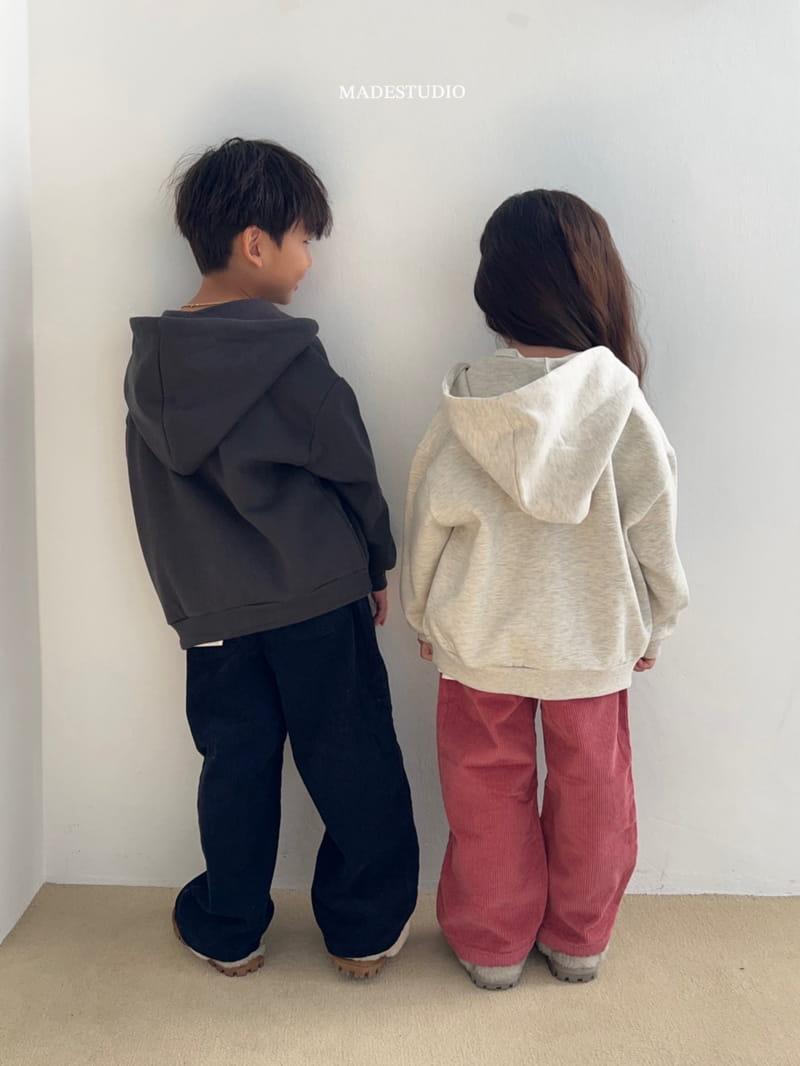 Made Studio - Korean Children Fashion - #toddlerclothing - Fleece Hoody Zip-up - 3