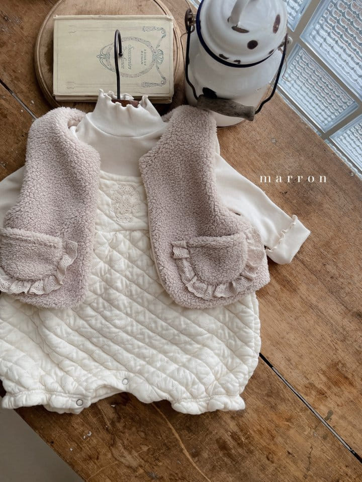 Marron Kid - Korean Baby Fashion - #babyclothing - Cloude Bodysuit - 12