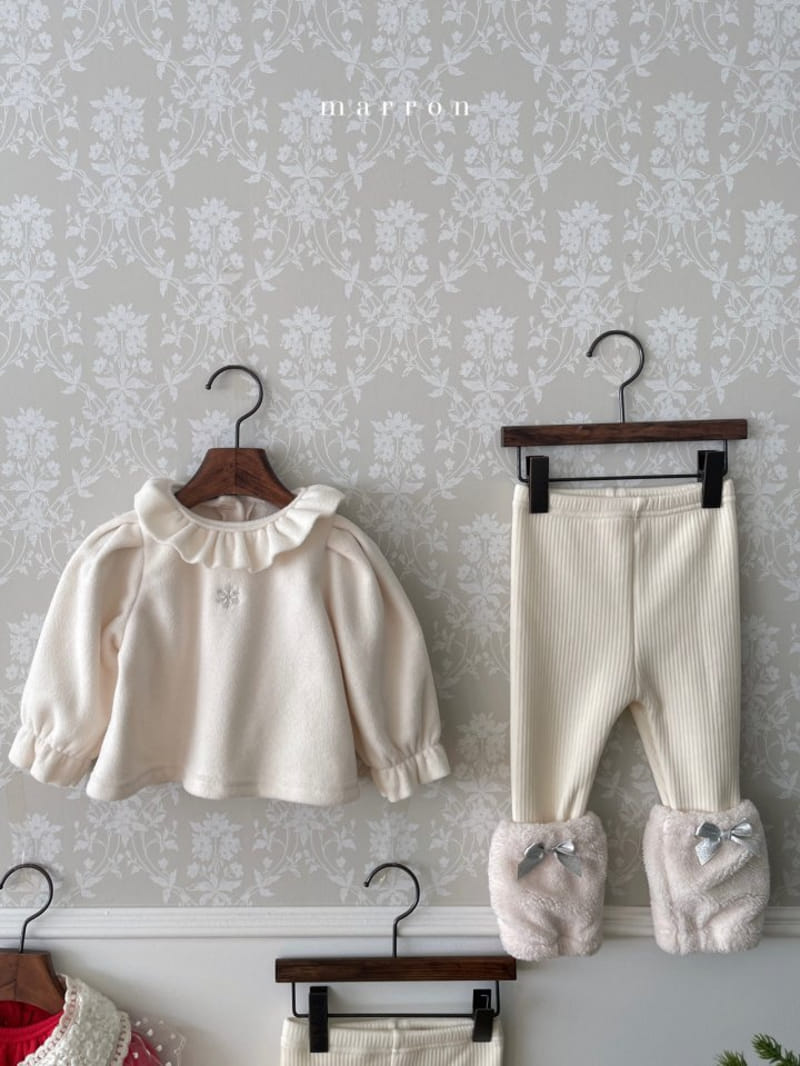 Marron Kid - Korean Baby Fashion - #babyfever - Fluffy Toshi Leggings - 3