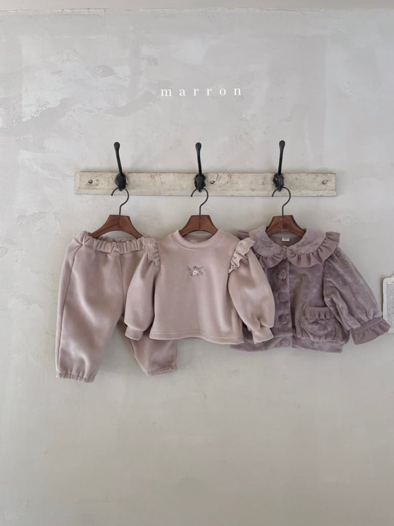 Marron Kid - Korean Baby Fashion - #babygirlfashion - Praha Top Bottom set