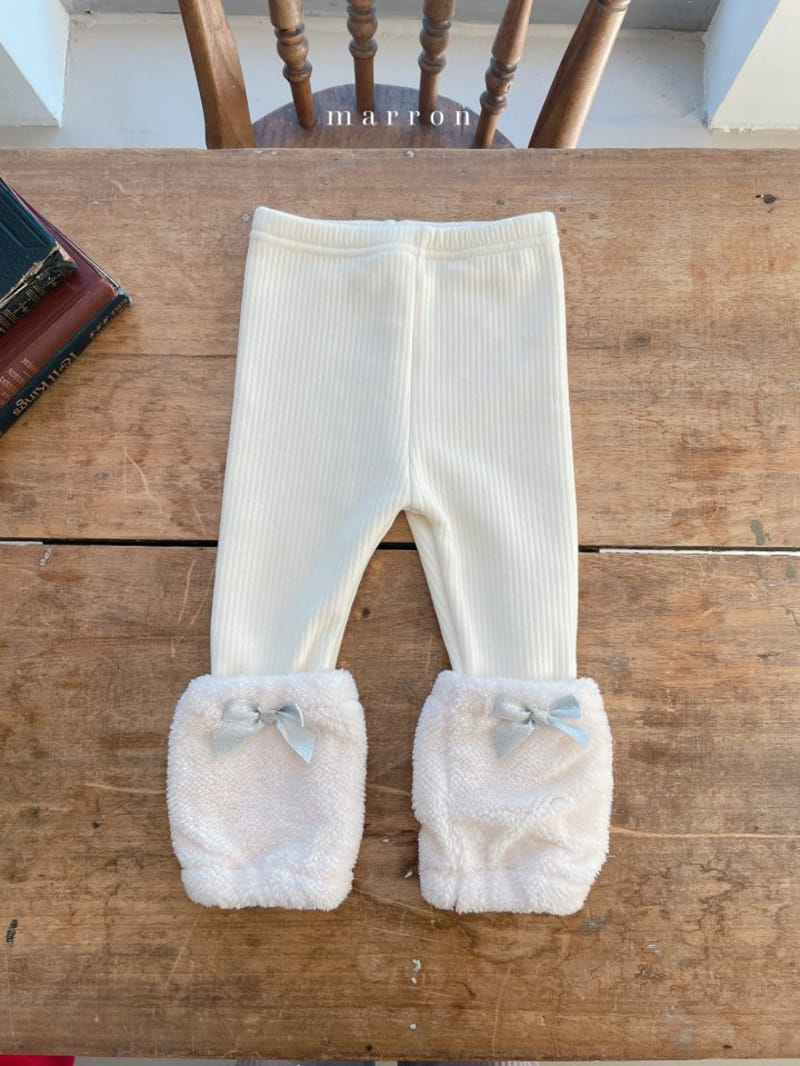 Marron Kid - Korean Baby Fashion - #onlinebabyboutique - Fluffy Toshi Leggings - 11