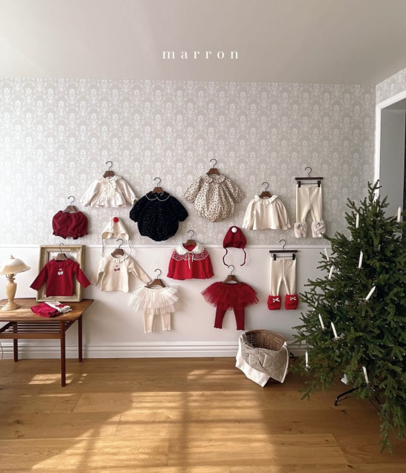 Marron Kid - Korean Baby Fashion - #onlinebabyshop - Bebe Christmas Set - 3
