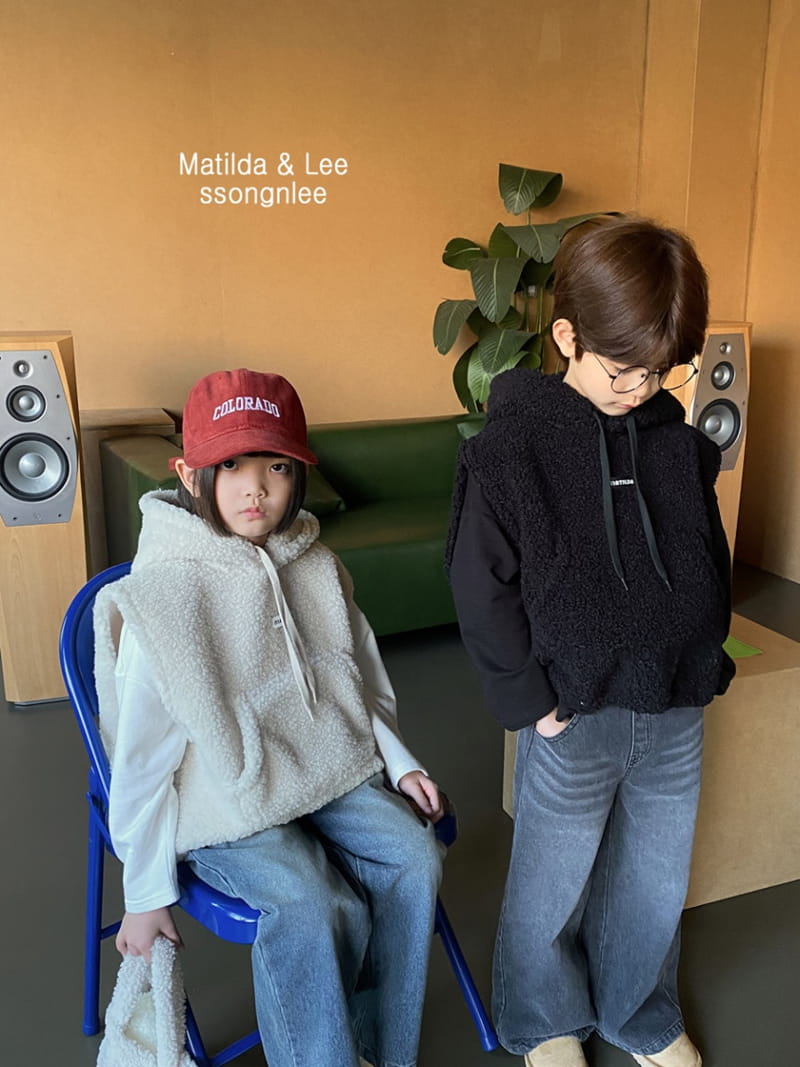 Matilda & Lee - Korean Children Fashion - #kidsstore - Bbogle Fluffy Hoody Vest - 9