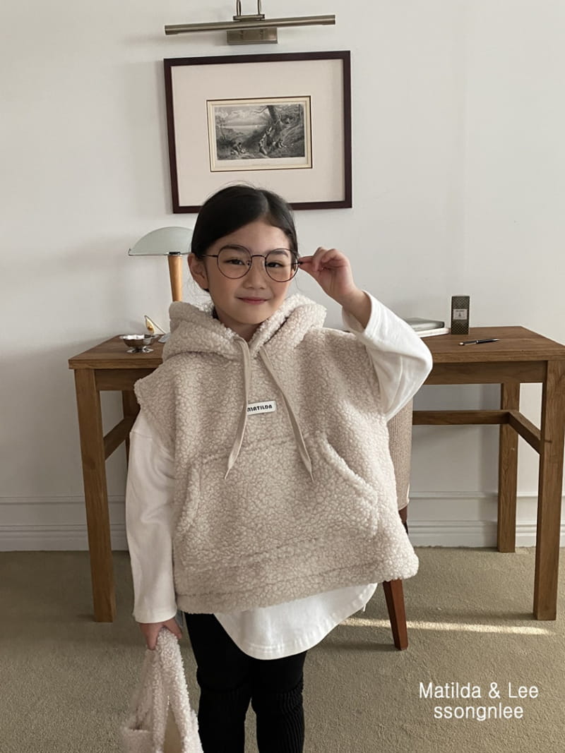 Matilda & Lee - Korean Children Fashion - #littlefashionista - Bbogle Fluffy Hoody Vest - 12