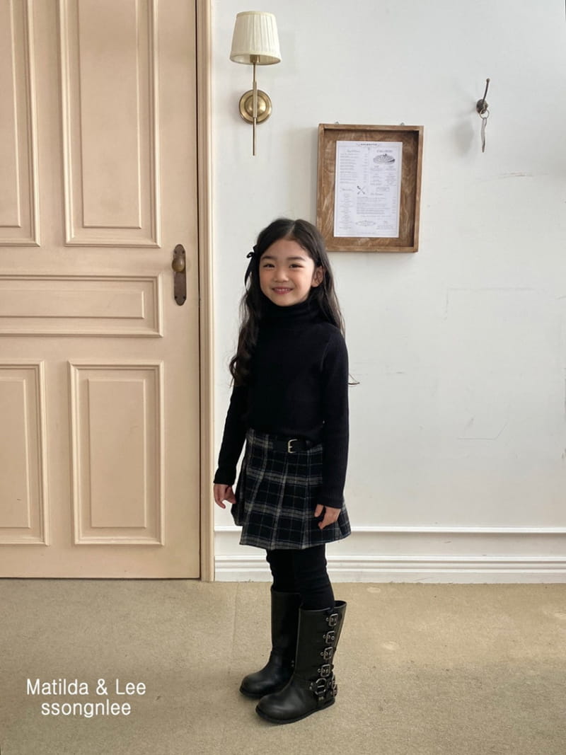 Matilda & Lee - Korean Children Fashion - #minifashionista - Check Skirt Leggings