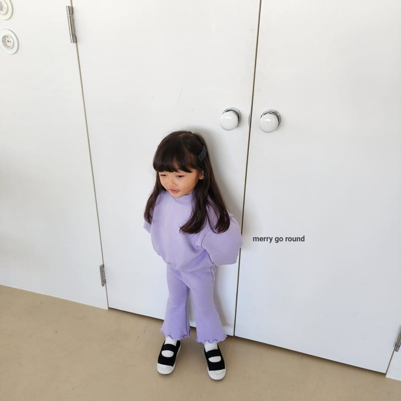 Merry Go Round - Korean Children Fashion - #Kfashion4kids - Fleece Jelly Bootscut Set - 3