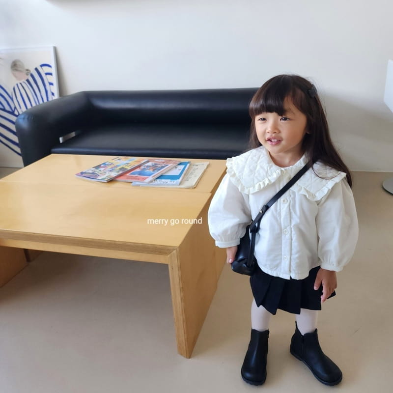 Merry Go Round - Korean Children Fashion - #childofig - Peach Wrinkle Skirt - 8