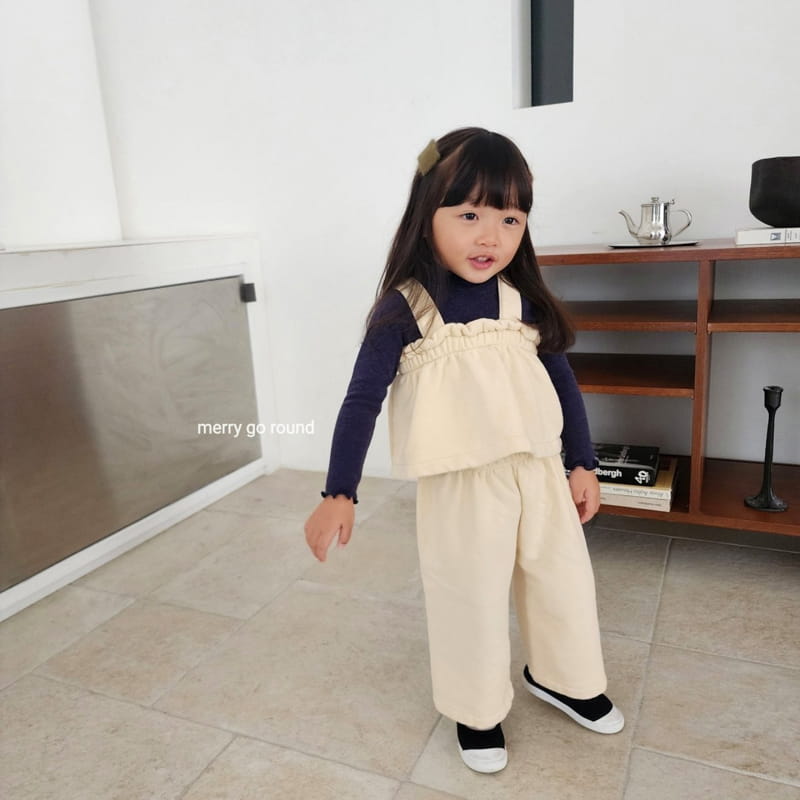 Merry Go Round - Korean Children Fashion - #designkidswear - Terry Frill Set - 5