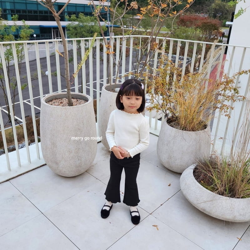 Merry Go Round - Korean Children Fashion - #discoveringself - Fleece Jelly Bootscut Pants - 11