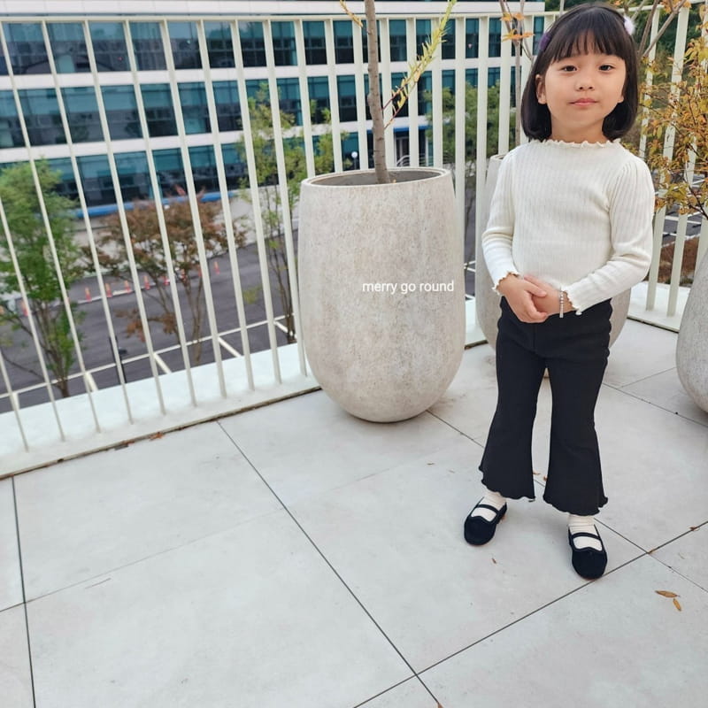 Merry Go Round - Korean Children Fashion - #fashionkids - Fleece Jelly Bootscut Pants - 12