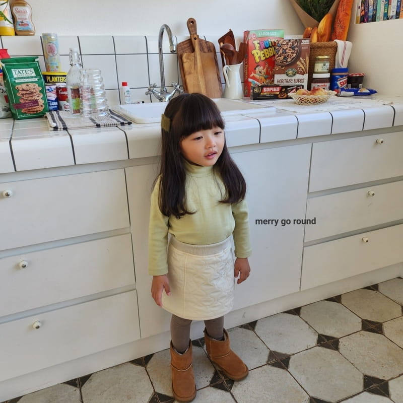 Merry Go Round - Korean Children Fashion - #kidzfashiontrend - Basic Half Turtleneck Tee - 5