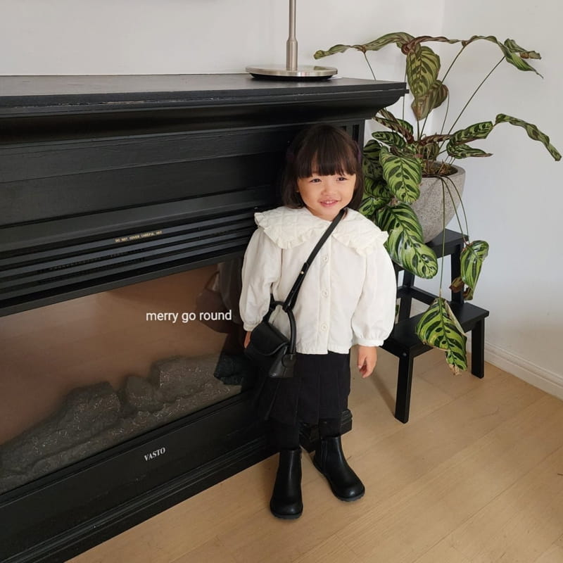 Merry Go Round - Korean Children Fashion - #kidzfashiontrend - Nubi Collar Blouse - 5