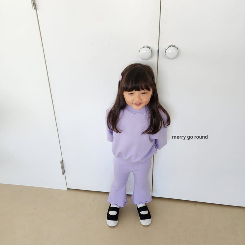 Merry Go Round - Korean Children Fashion - #Kfashion4kids - Fleece Jelly Bootscut Set - 4