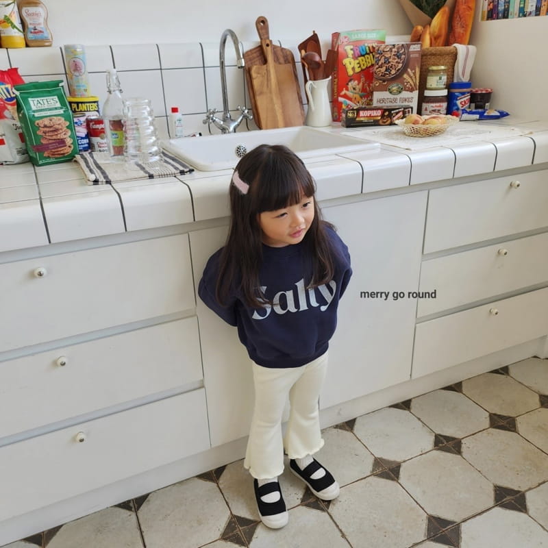 Merry Go Round - Korean Children Fashion - #littlefashionista - Fleece Jelly Bootscut Pants - 3