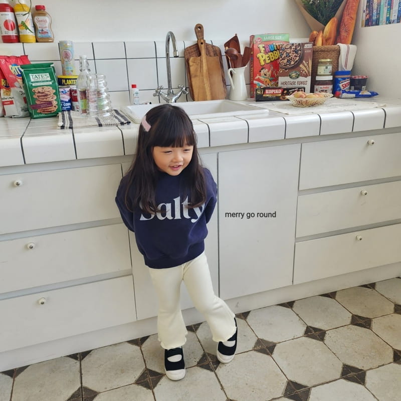 Merry Go Round - Korean Children Fashion - #littlefashionista - Fleece Jelly Bootscut Pants - 4