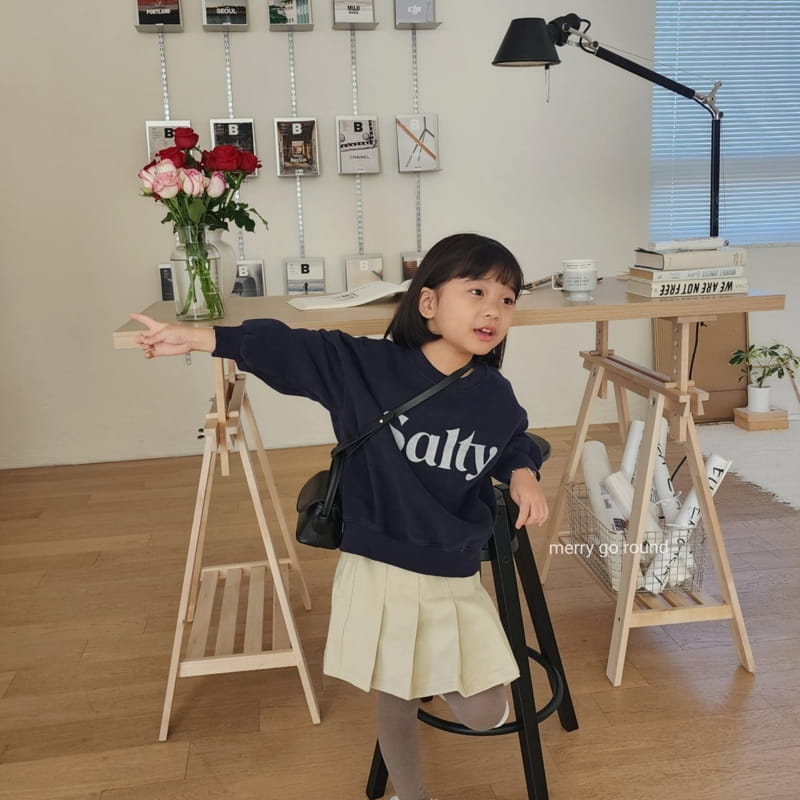 Merry Go Round - Korean Children Fashion - #minifashionista - Peach Wrinkle Skirt - 3