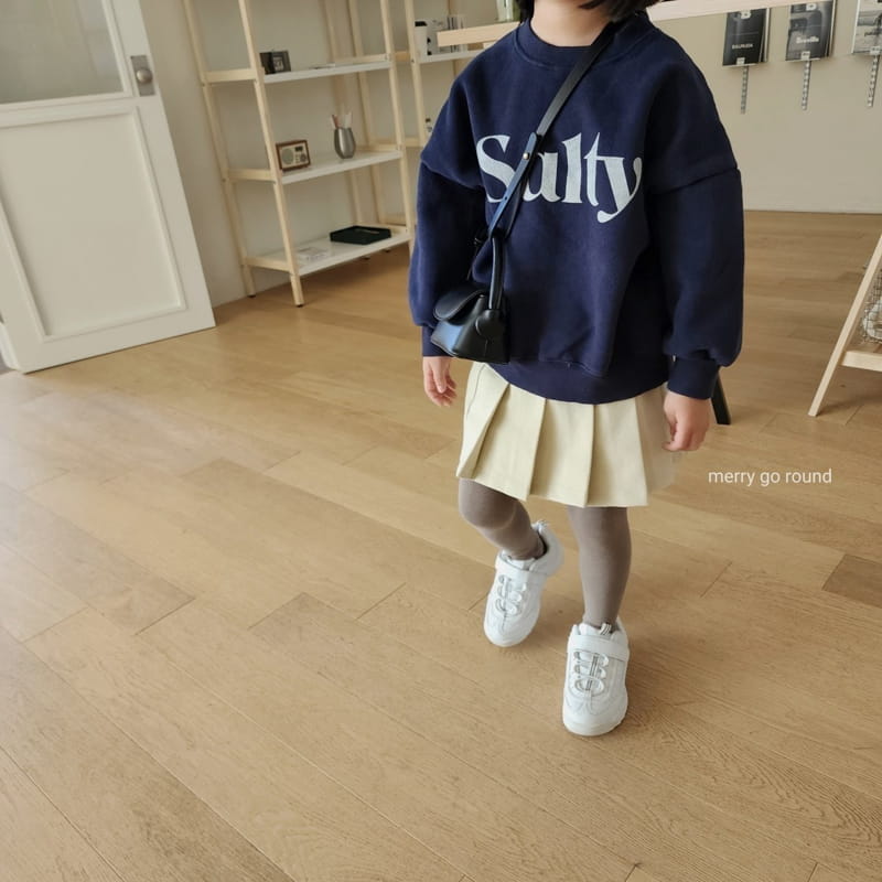 Merry Go Round - Korean Children Fashion - #minifashionista - Peach Wrinkle Skirt - 4