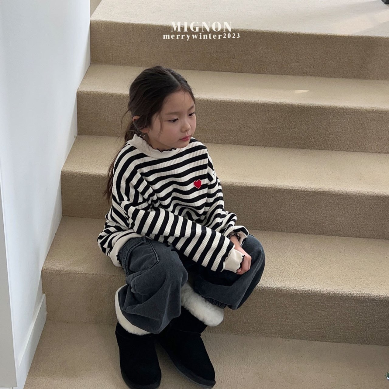 Mignon - Korean Children Fashion - #childrensboutique - Rib Lala Sweatshirt - 10