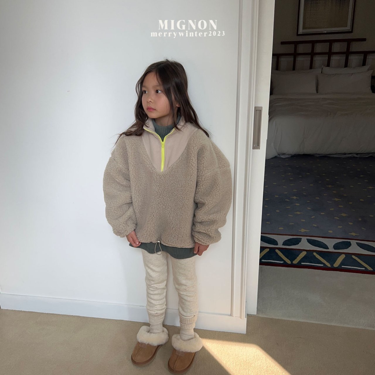 Mignon - Korean Children Fashion - #designkidswear - Boy Crop Half Zip-up - 3