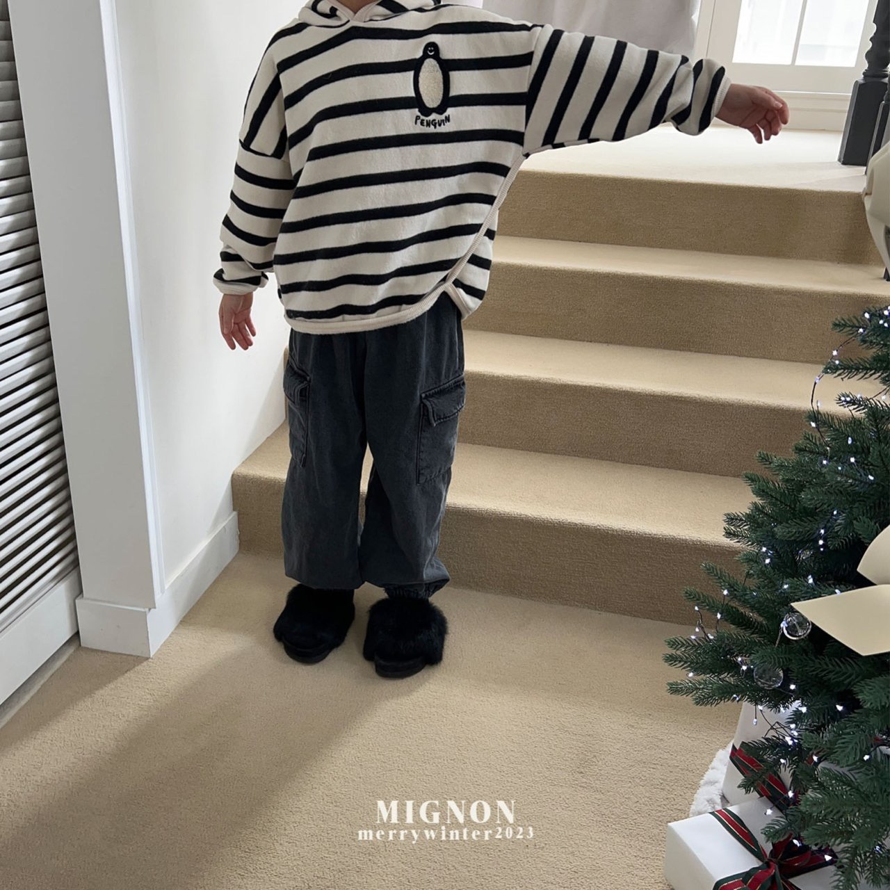 Mignon - Korean Children Fashion - #kidzfashiontrend - Denim Cargo Pants - 12