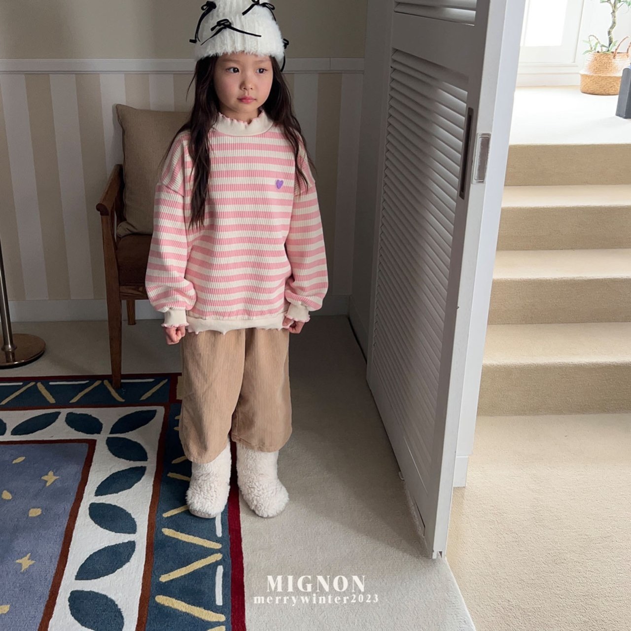 Mignon - Korean Children Fashion - #kidzfashiontrend - Rib Lala Sweatshirt - 2