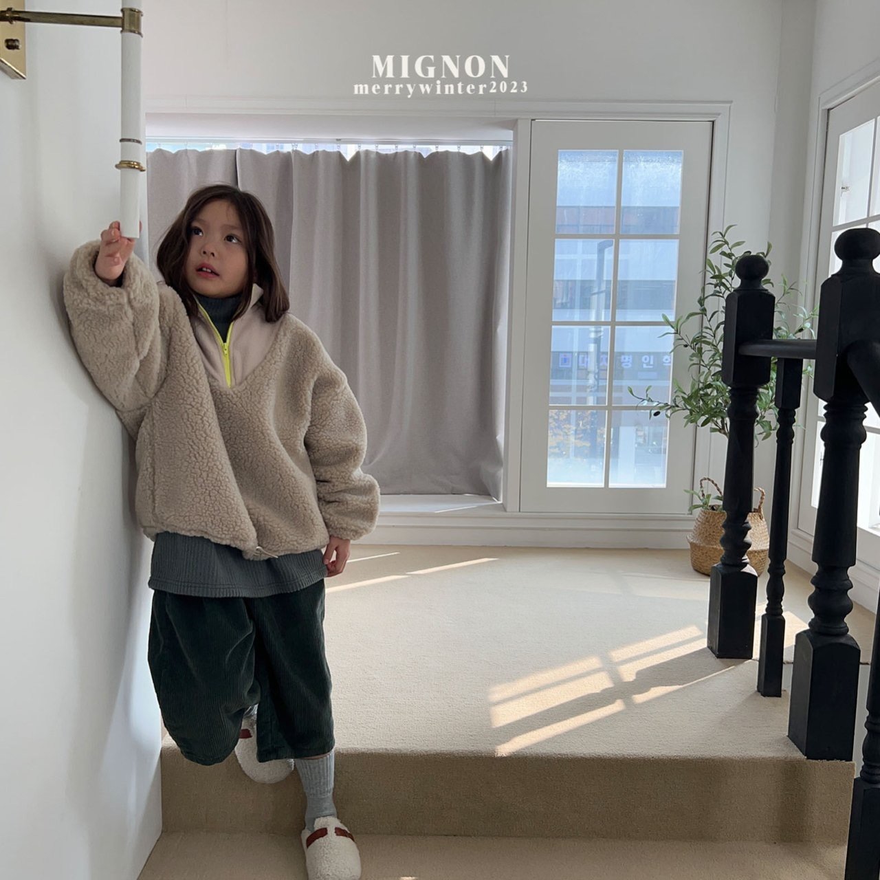 Mignon - Korean Children Fashion - #littlefashionista - Boy Crop Half Zip-up - 10