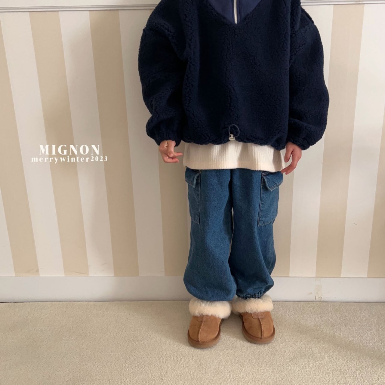 Mignon - Korean Children Fashion - #prettylittlegirls - Denim Cargo Pants