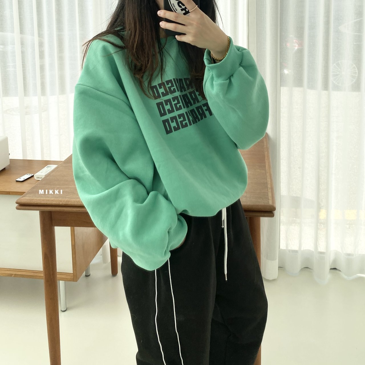Mikki - Korean Women Fashion - #restrostyle - Sanfran Sweatshirt Mom - 2
