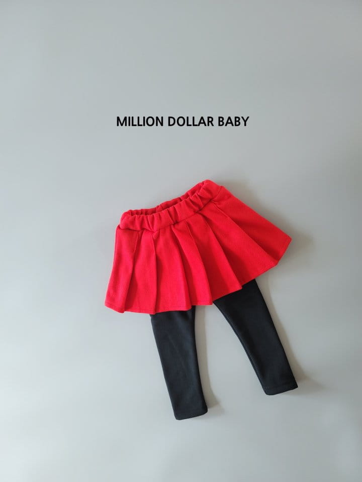 Million Dollar Baby - Korean Children Fashion - #childofig - Pleats Skirt Leggings - 2