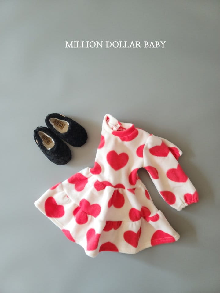 Million Dollar Baby - Korean Children Fashion - #childofig - Heart ONE-piece - 2