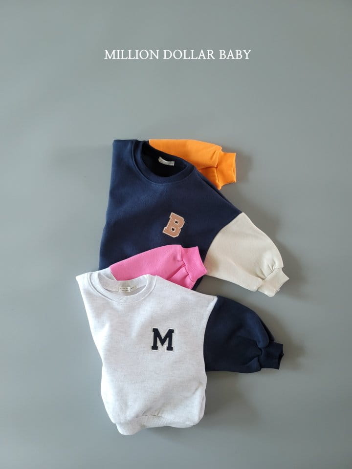 Million Dollar Baby - Korean Children Fashion - #discoveringself - Alpabet Sweatshirt