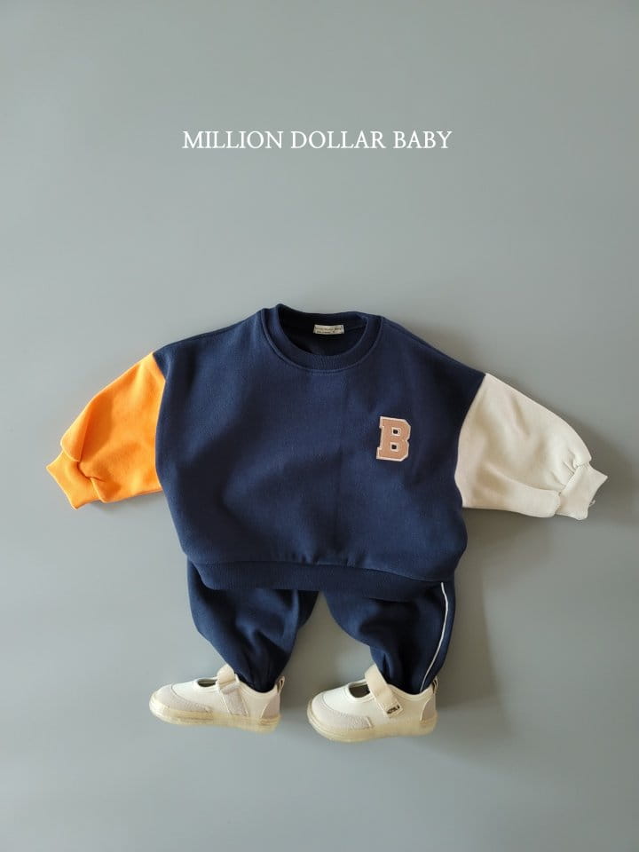 Million Dollar Baby - Korean Children Fashion - #fashionkids - Alpabet Sweatshirt - 2