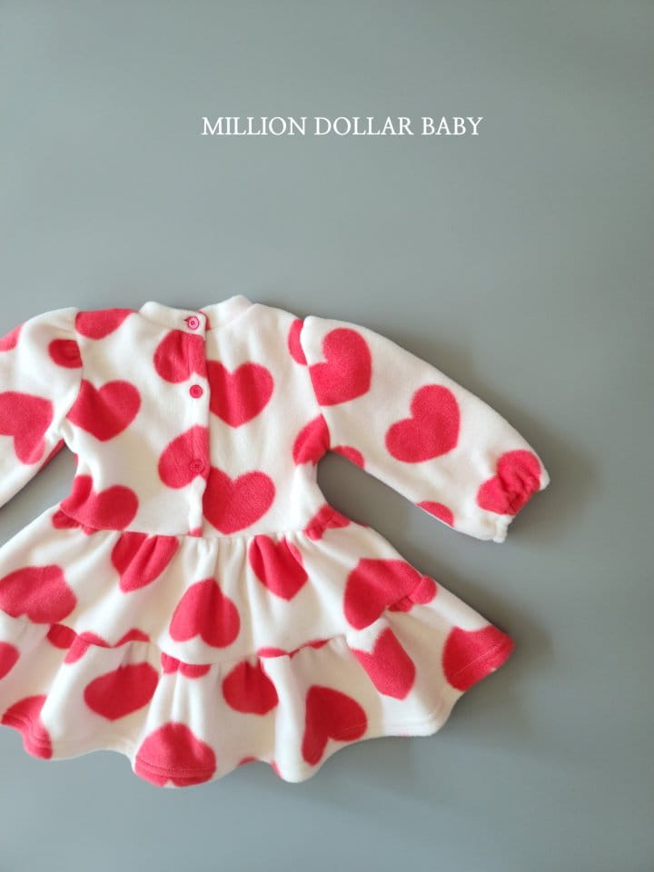 Million Dollar Baby - Korean Children Fashion - #kidzfashiontrend - Heart ONE-piece - 9