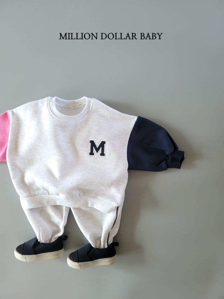 Million Dollar Baby - Korean Children Fashion - #littlefashionista - Alpabet Sweatshirt - 7