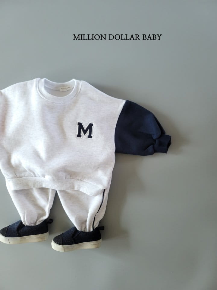 Million Dollar Baby - Korean Children Fashion - #todddlerfashion - Alpabet Sweatshirt - 11