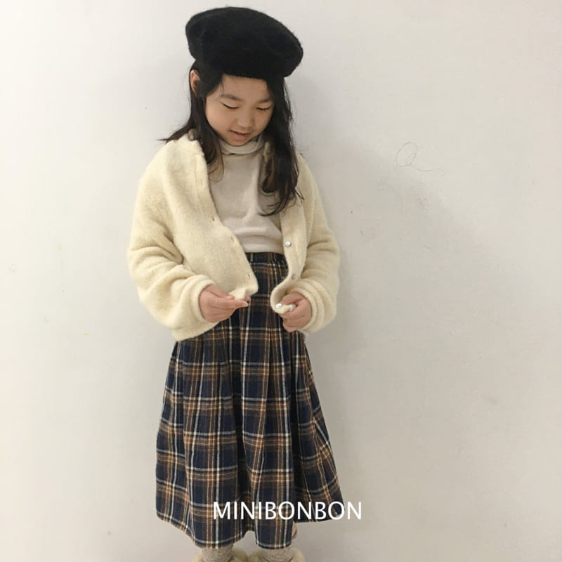 Mini Bongbong - Korean Children Fashion - #kidzfashiontrend - Check Beret Hat - 7