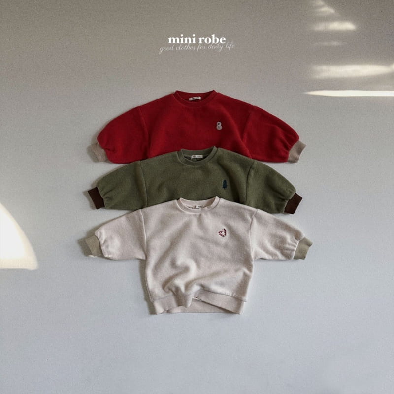 Mini Robe - Korean Baby Fashion - #onlinebabyshop - Bebe Choco Tree Sweatshirt