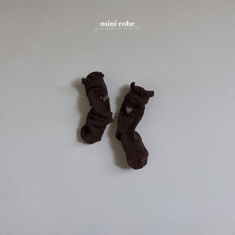 Mini Robe - Korean Baby Fashion - #onlinebabyboutique - Bebe Bear Socks Set - 4