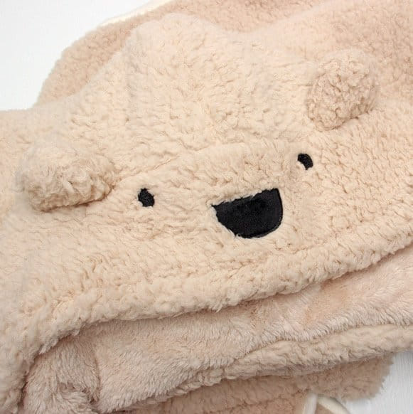 Miso - Korean Children Fashion - #childofig - Bear Hoody Blanket - 4